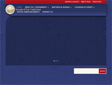 Tablet Screenshot of newcumberlandborough.com